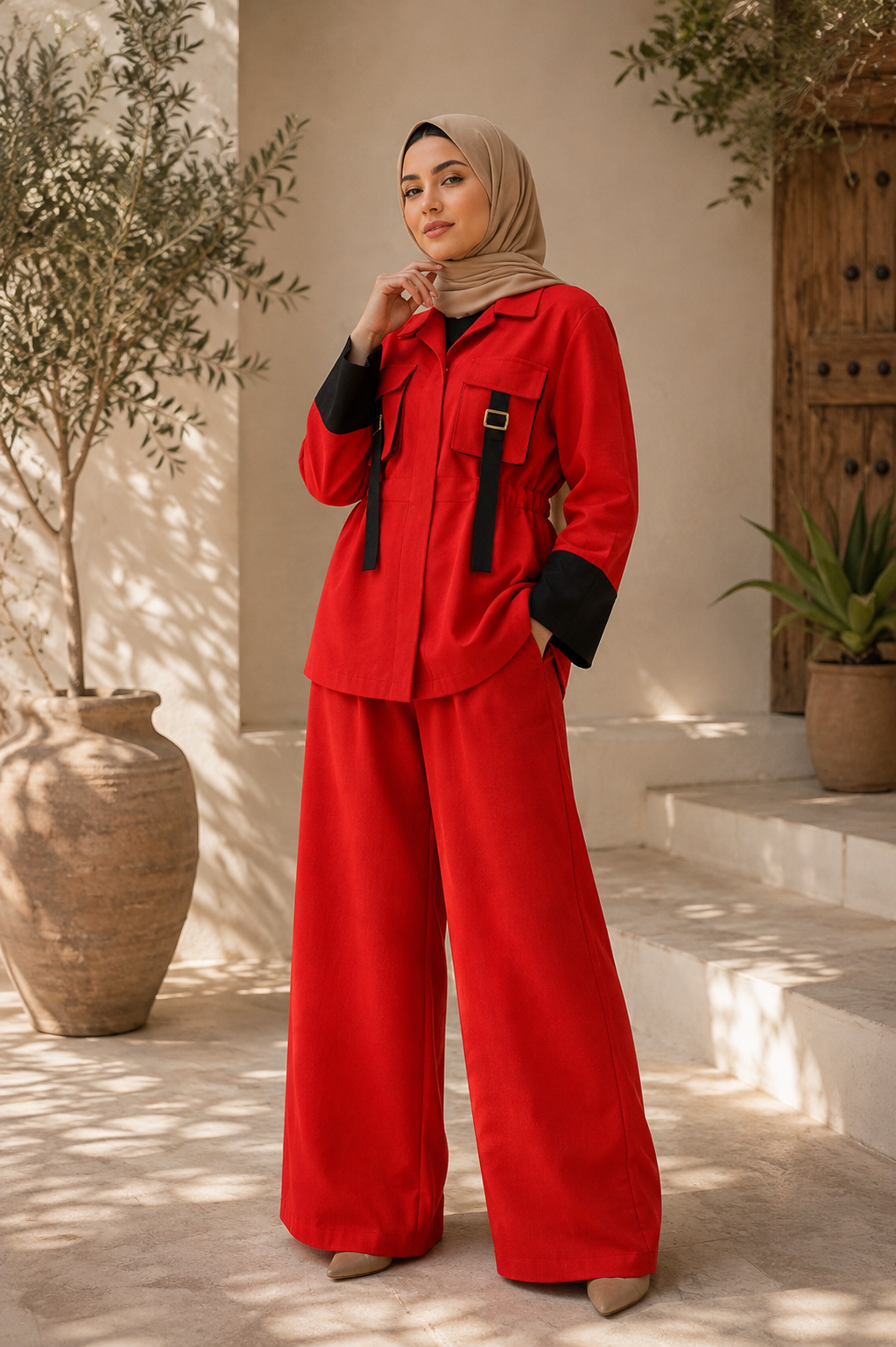 طقم نسائي عصري بأناقة عملية - Image 2
