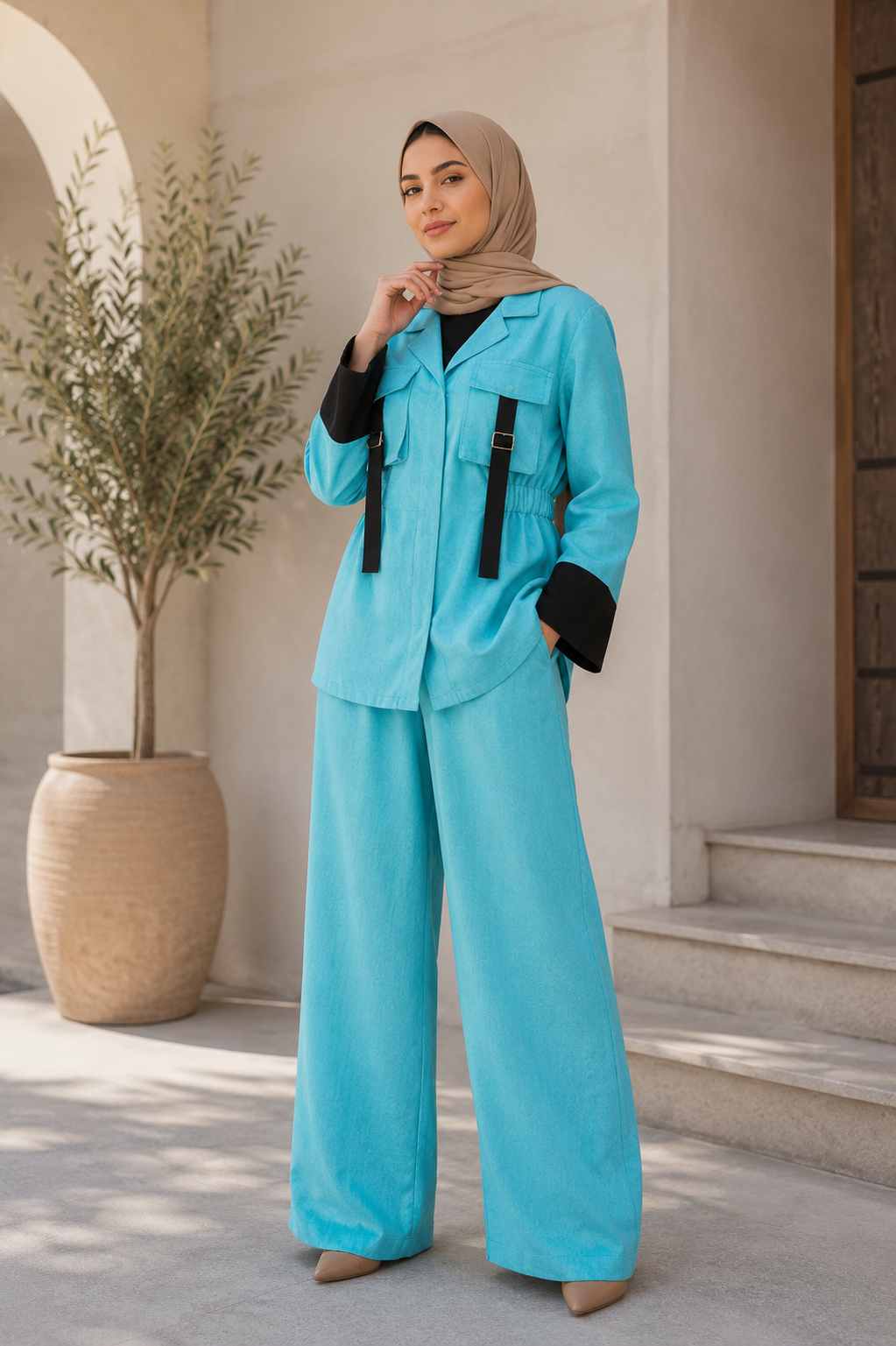 طقم نسائي عصري بأناقة عملية - Image 3